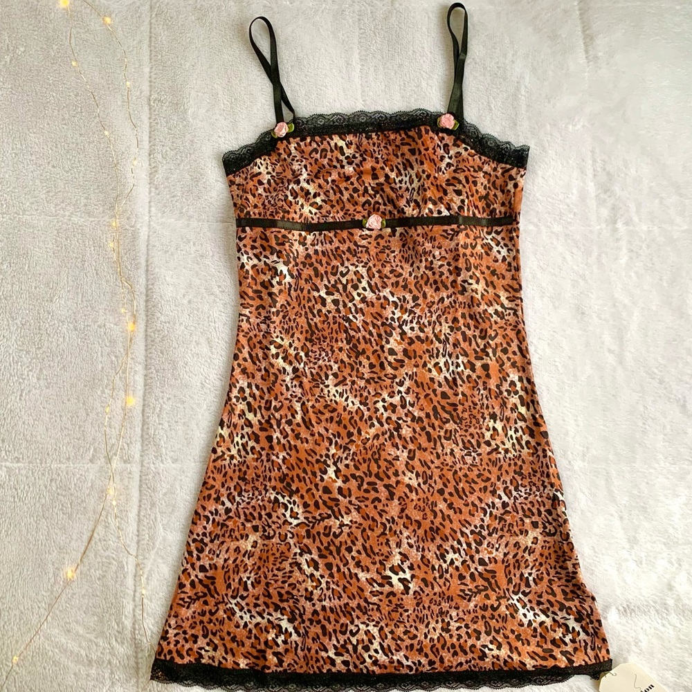 Cheetah slip dress